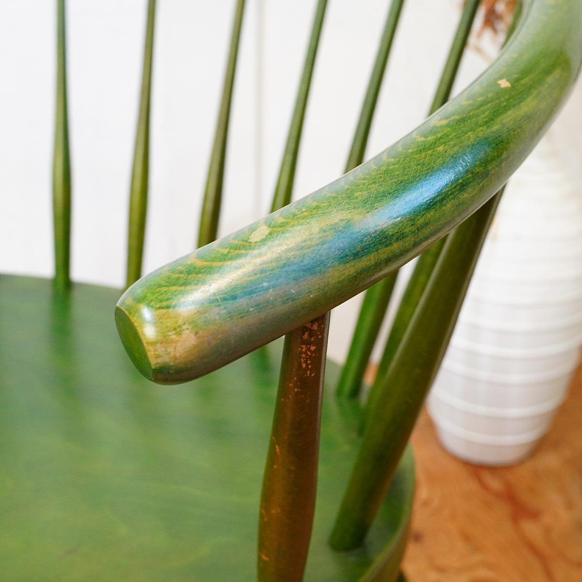 スポークチェア アームチェア グリーン ヴィンテージ 【2】