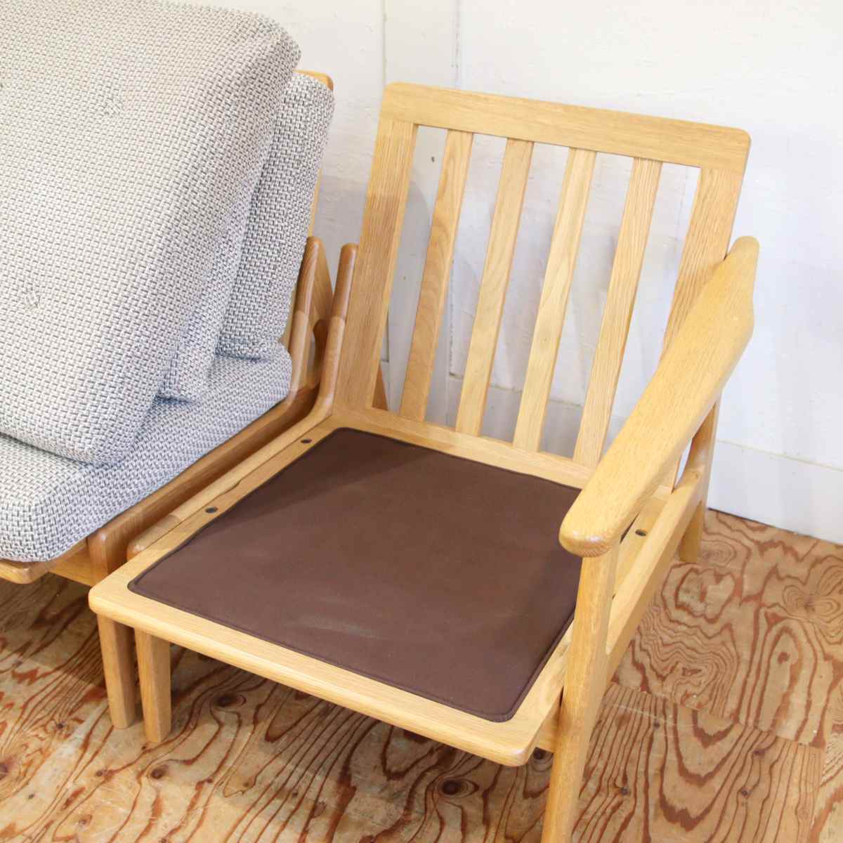 マルニ60 / maruni60 2シーターソファ 二人掛け オークフレーム 中古