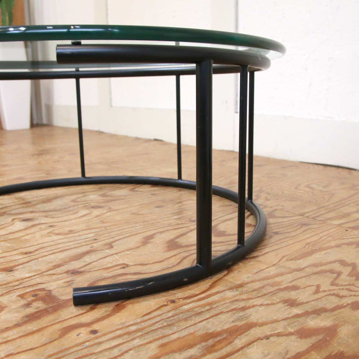 フクラ / HUKLA TMRB ガラスローテーブル M 円テーブル サイドテーブル中古