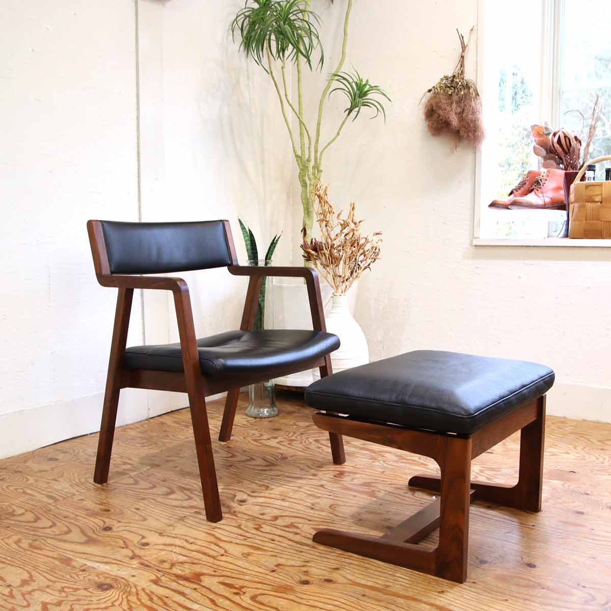 シギヤマ家具 シティ LDチェア &オットマン セット 岩倉 榮利 中古