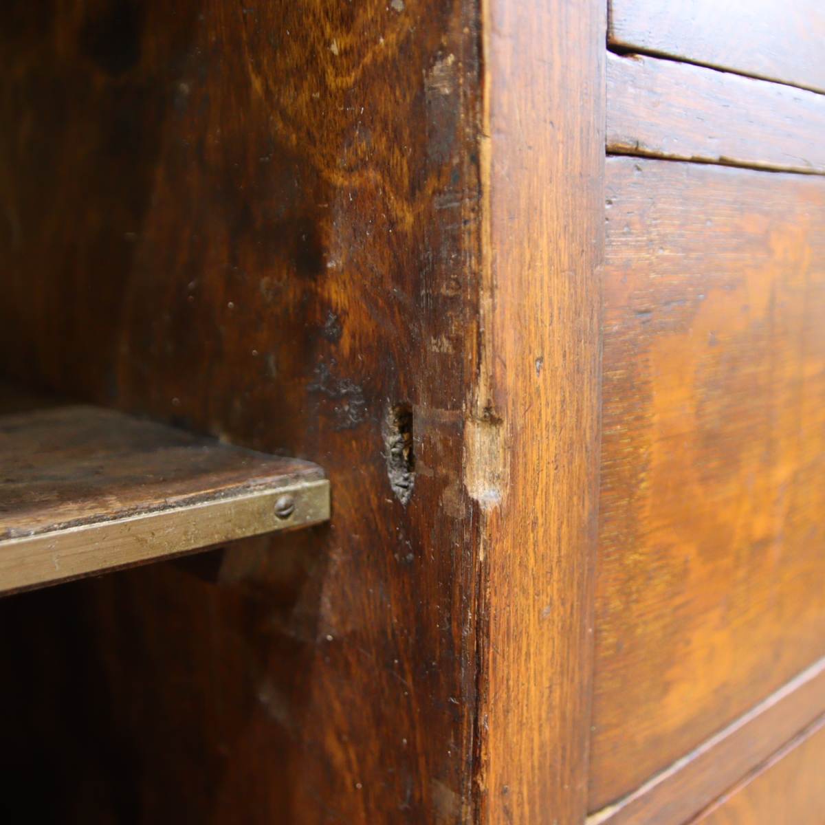 英国アンティーク ミラー付き バッフェ キャビネット エレガント