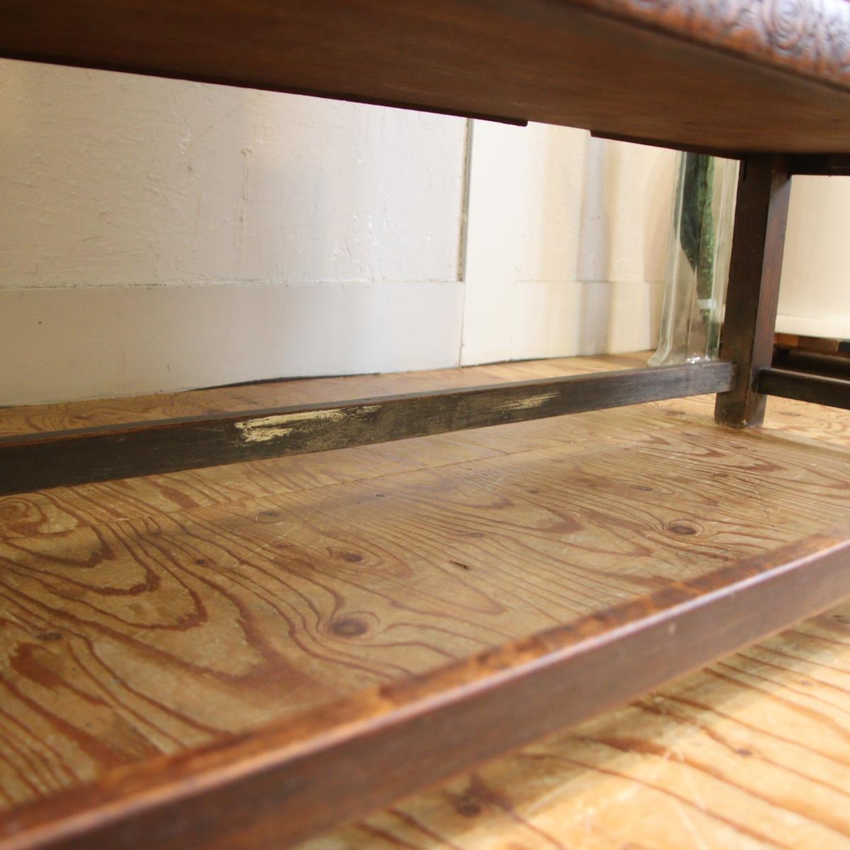 英国アンティーク ミラー付き バッフェ キャビネット エレガント