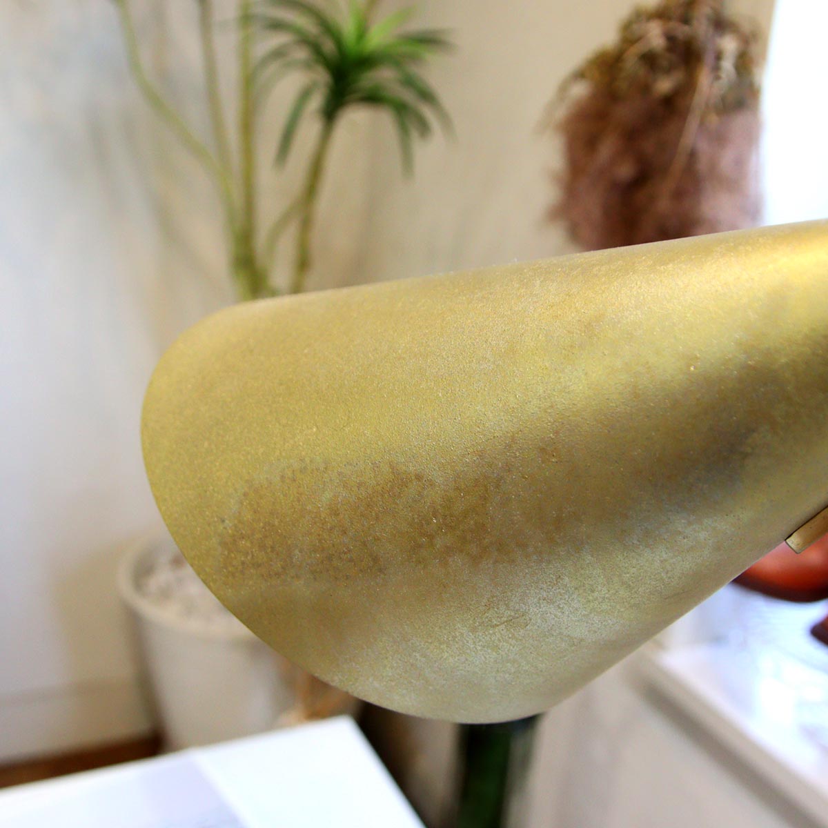 フタガミ /FUTAGAMI デスクランプ 真鍮 鋳肌デスクライト 照明 中古