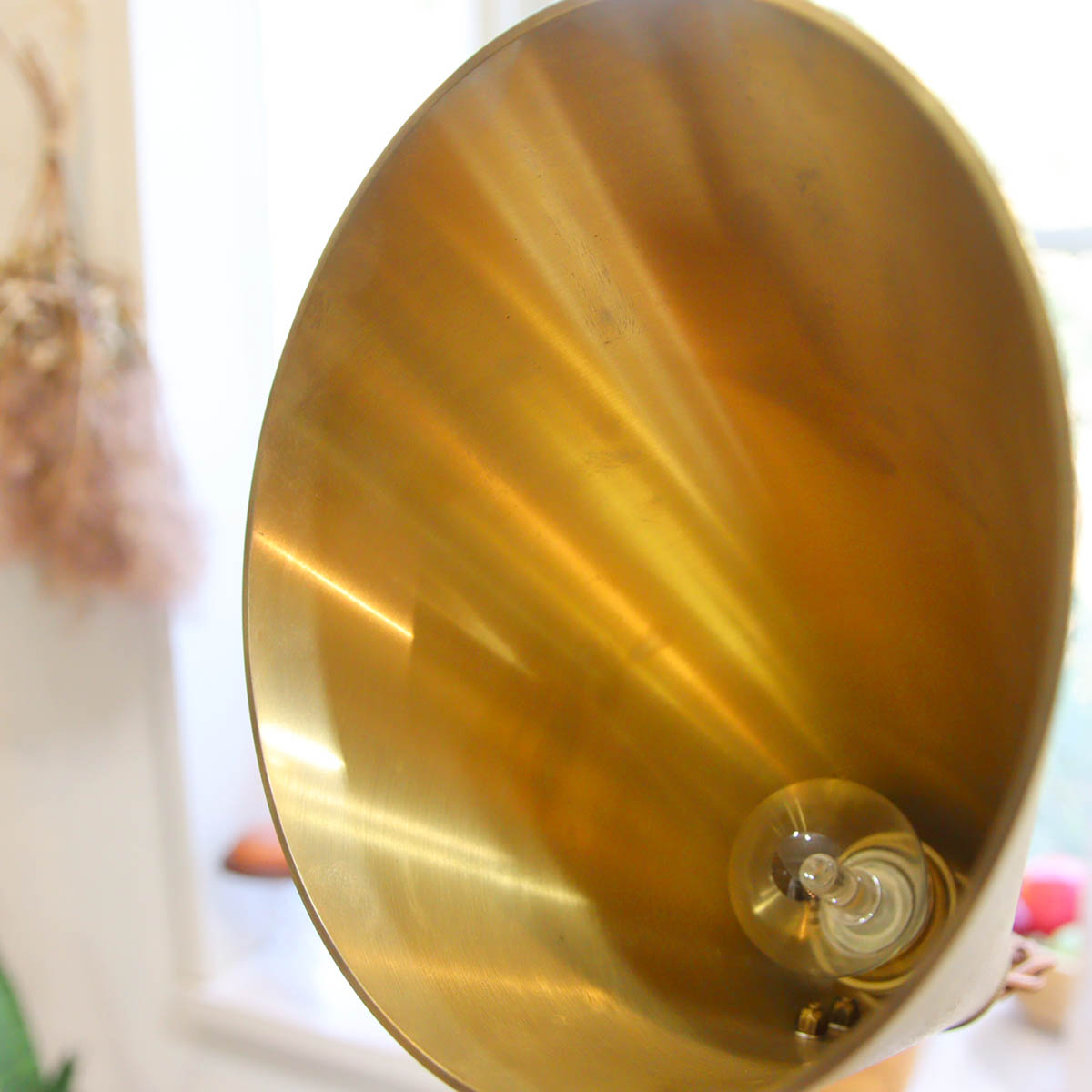 フタガミ /FUTAGAMI デスクランプ 真鍮 鋳肌デスクライト 照明 中古