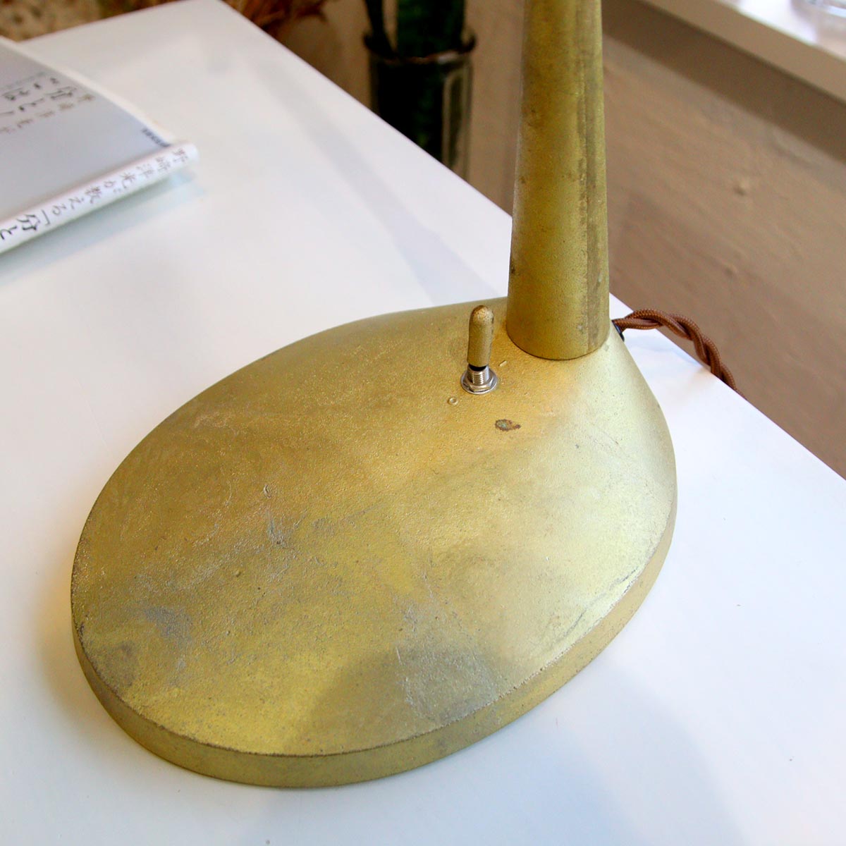 フタガミ /FUTAGAMI デスクランプ 真鍮 鋳肌デスクライト 照明 中古