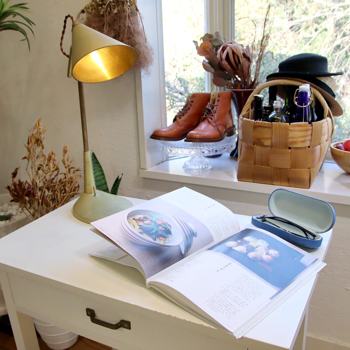 フタガミ /FUTAGAMI デスクランプ 真鍮 鋳肌デスクライト 照明 中古