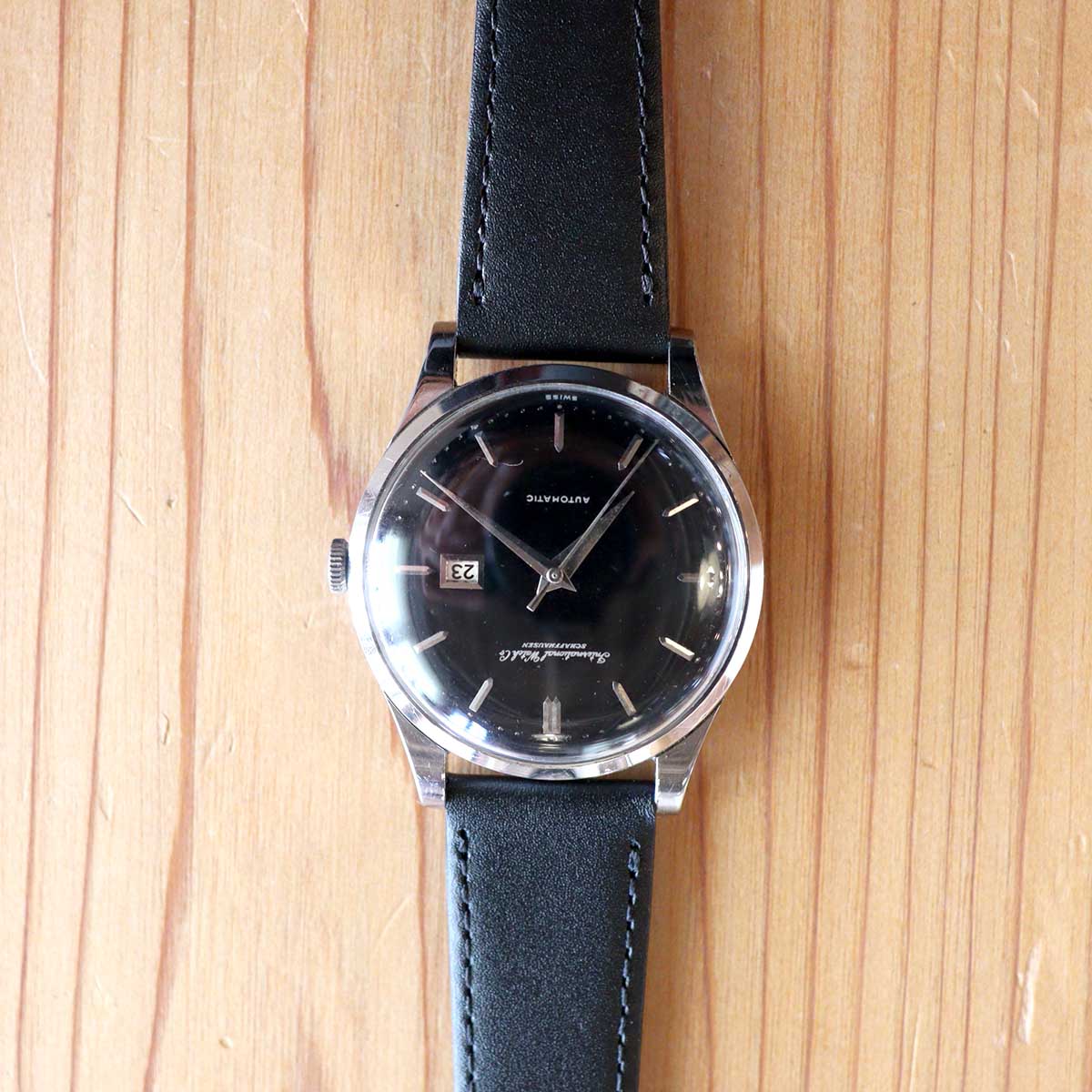 インターナショナル・ウォッチ・カンパニー / IWC ブラックミラー 【32】 メンズ アンティーク腕時計 中古