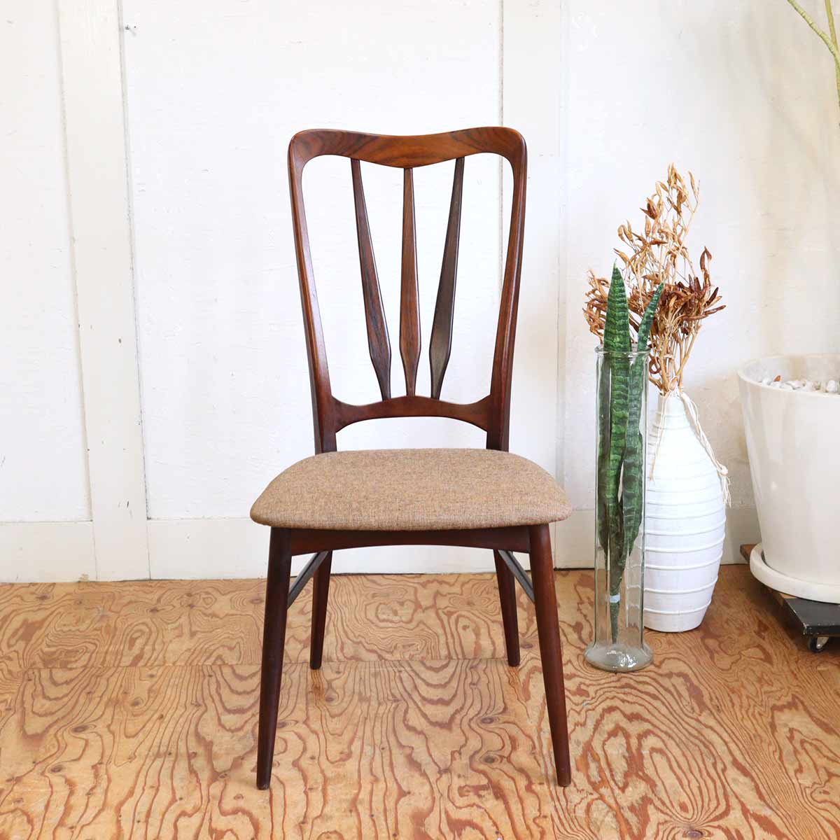 コフォード・ホーンスレット / Koefoed Hornslet イングリッド チェア ローズウッド 【6】 ヴィンテージ