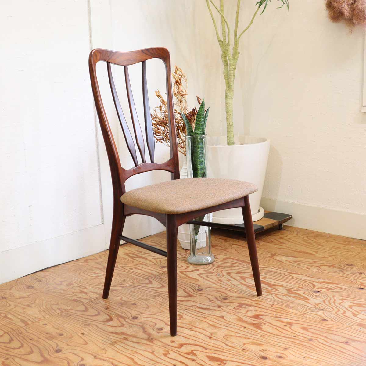 コフォード・ホーンスレット / Koefoed Hornslet イングリッド チェア ローズウッド 【6】 ヴィンテージ
