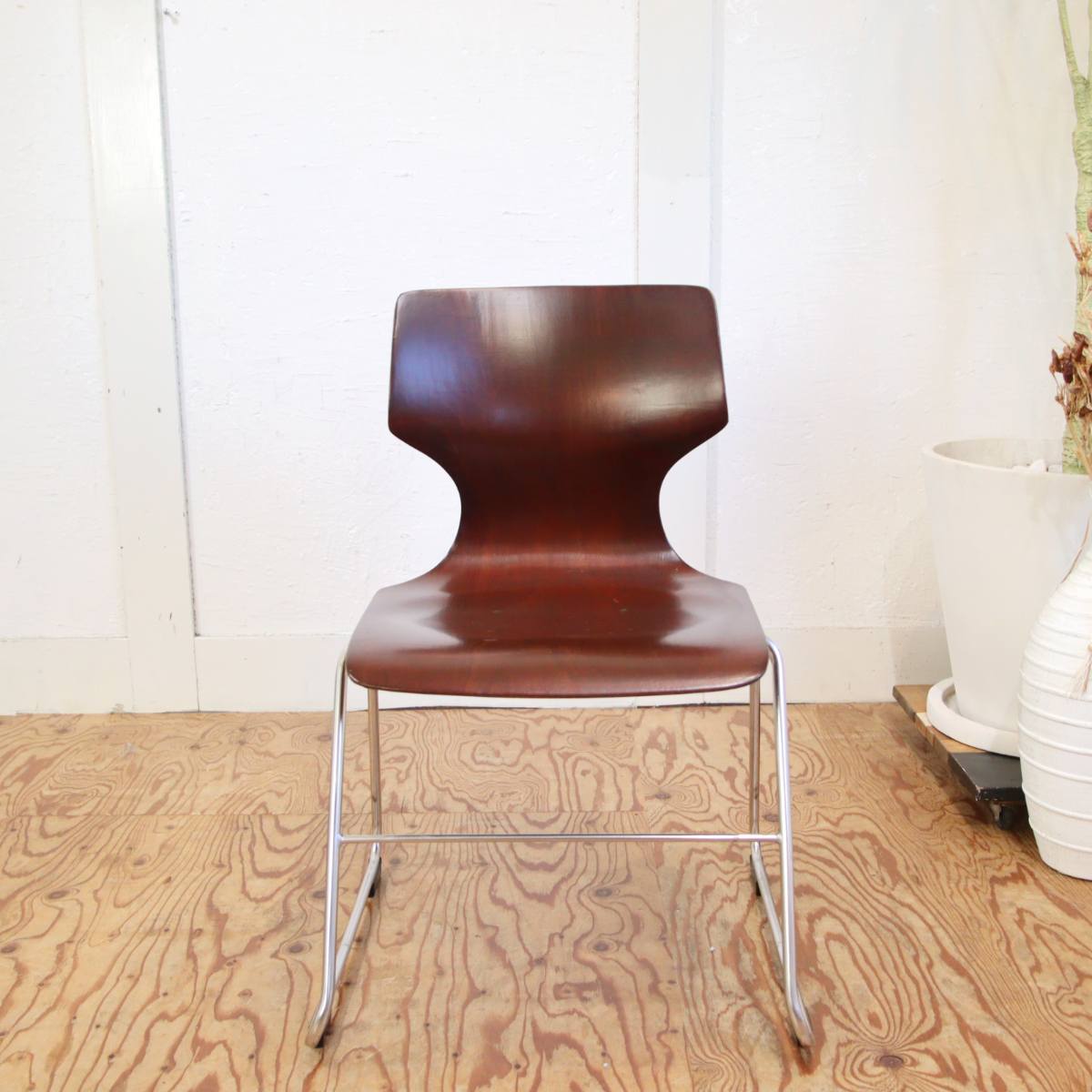 パグホルツ / PAGHOLZ プライウッドチェア 【1】スタッキング ドイツ 中古