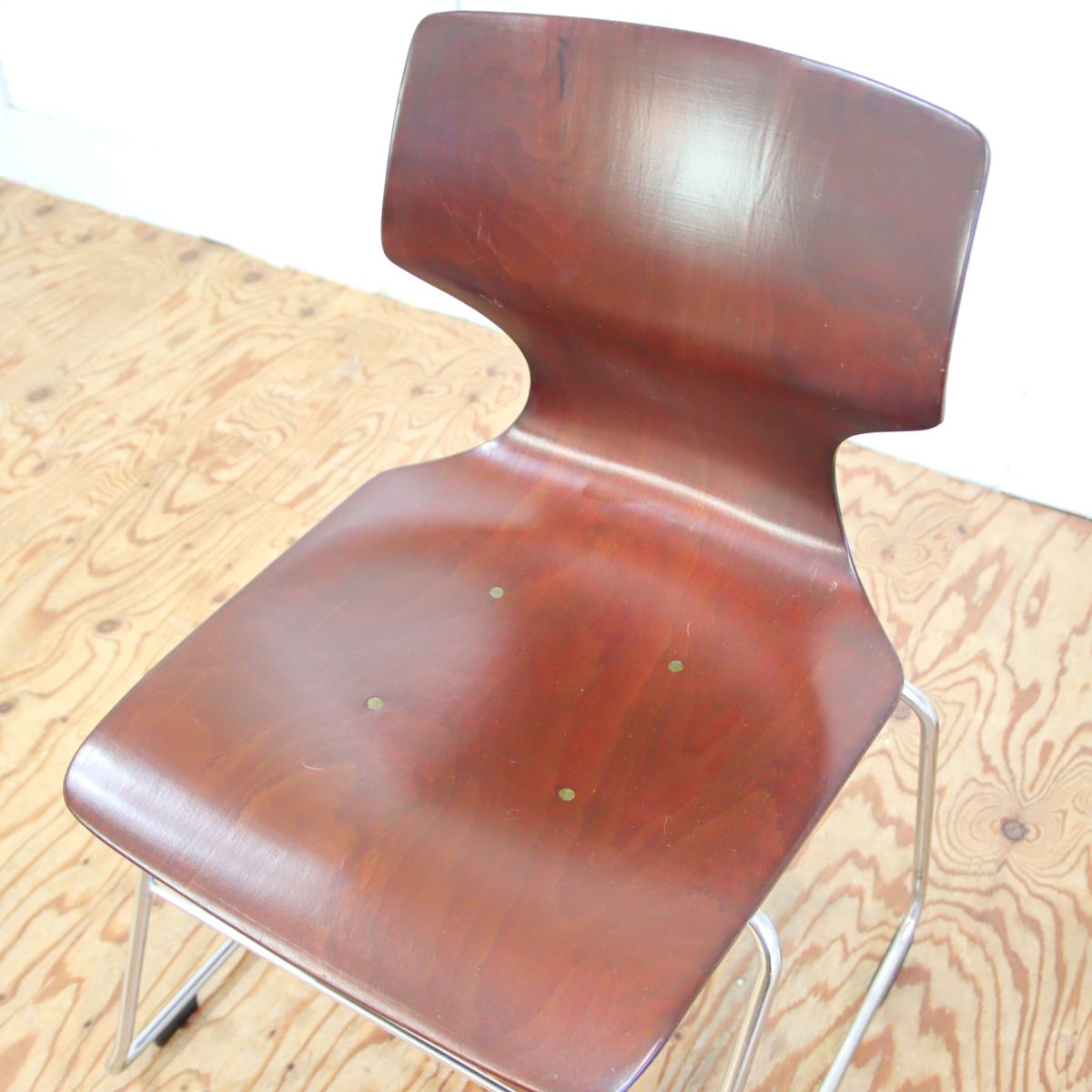 パグホルツ / PAGHOLZ プライウッドチェア 【1】スタッキング ドイツ 中古