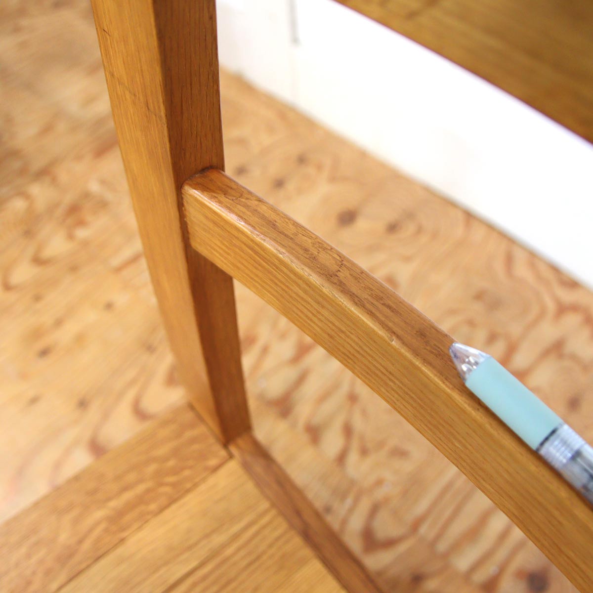 ダイニングチェア ナラ無垢材 古家具 【1】 中古