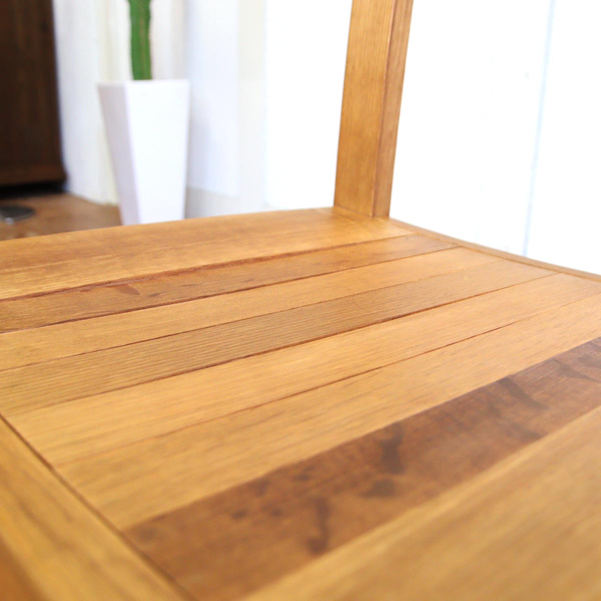 ダイニングチェア ナラ無垢材 古家具 【2】 中古