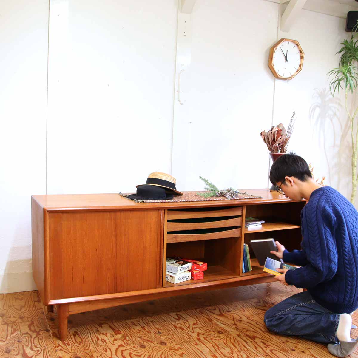 <i>動画</i>バーンハートピダーセン&サン / Bernh. Pedersen & Son サイドボード 北欧 希少 ヴィンテージ