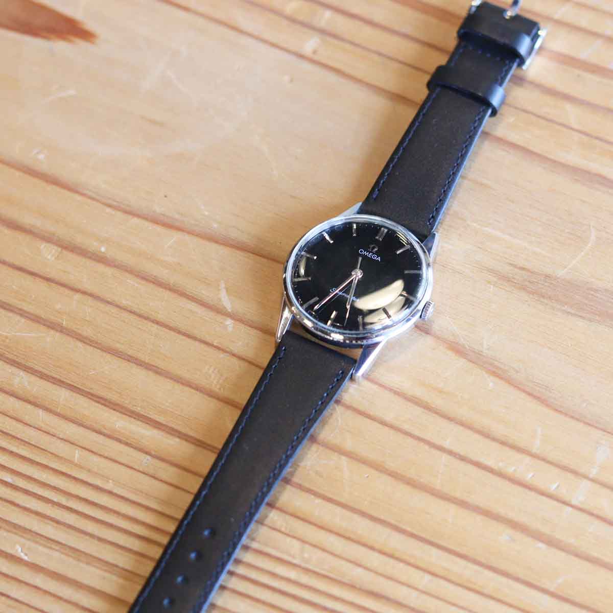 オメガ / OMEGA 腕時計 【38】 シーマスター ブラックダイヤル ヴィンテージ