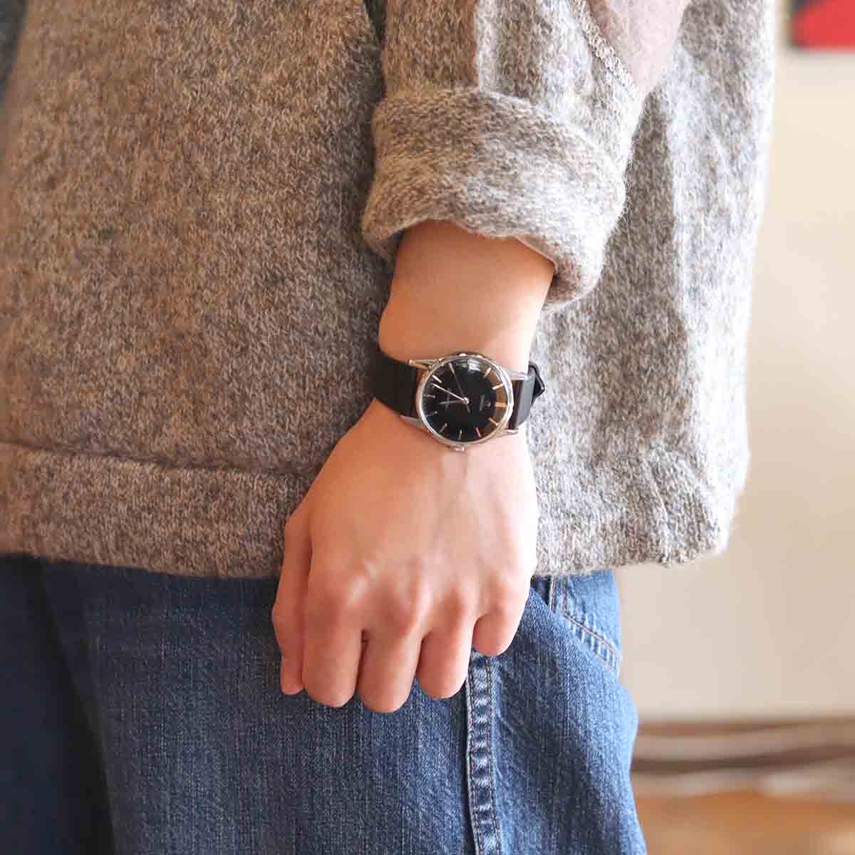 オメガ / OMEGA 腕時計 【38】 シーマスター ブラックダイヤル ヴィンテージ