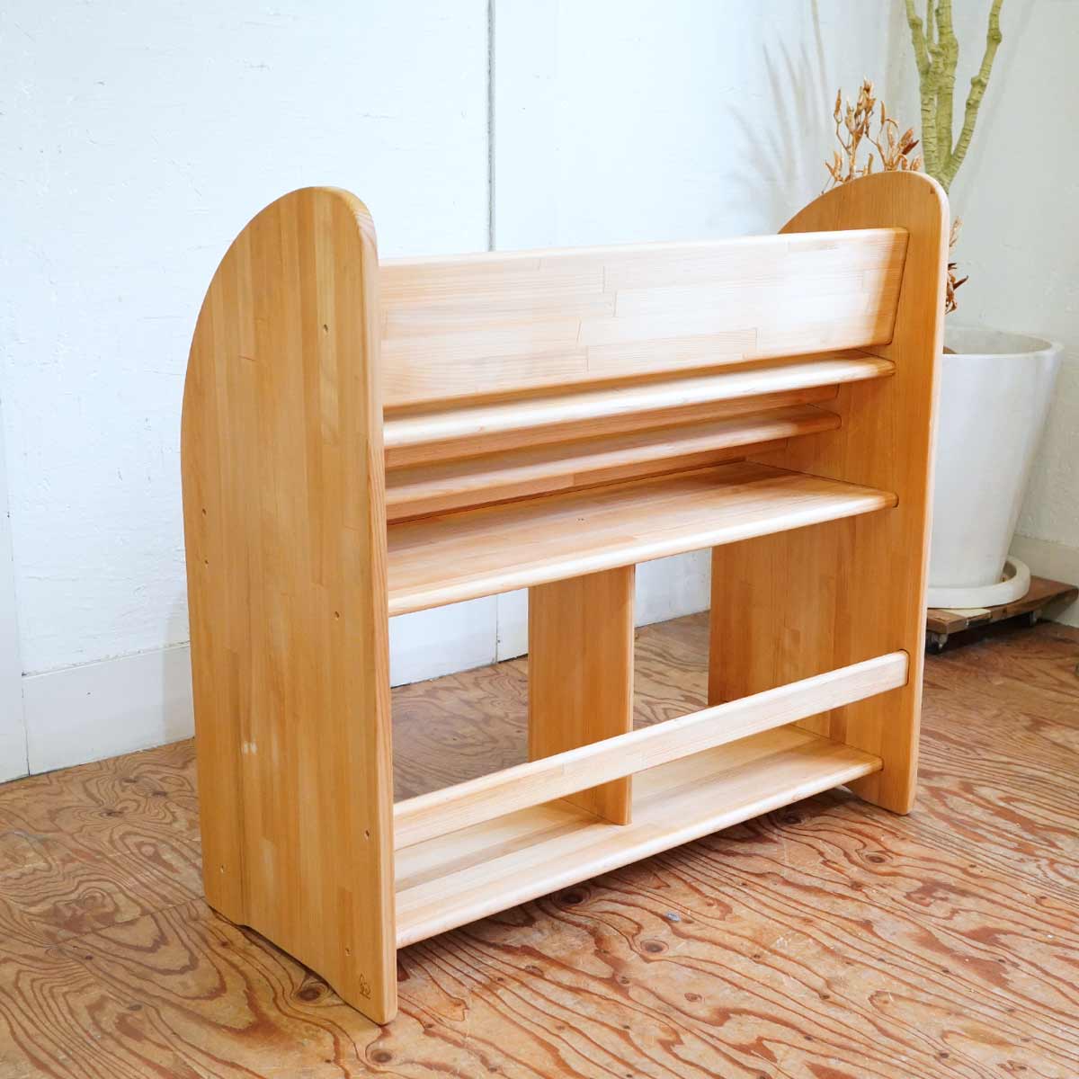 木遊舎 ひのきほんたて M800 本棚 ナチュラル 中古