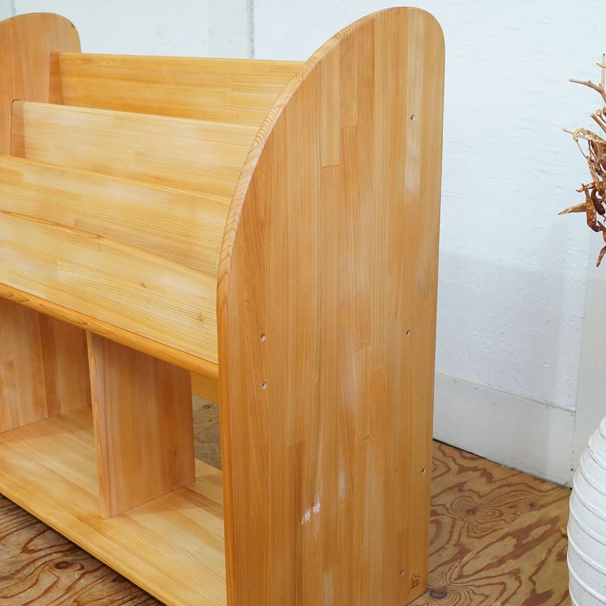 木遊舎 ひのきほんたて M800 本棚 ナチュラル 中古