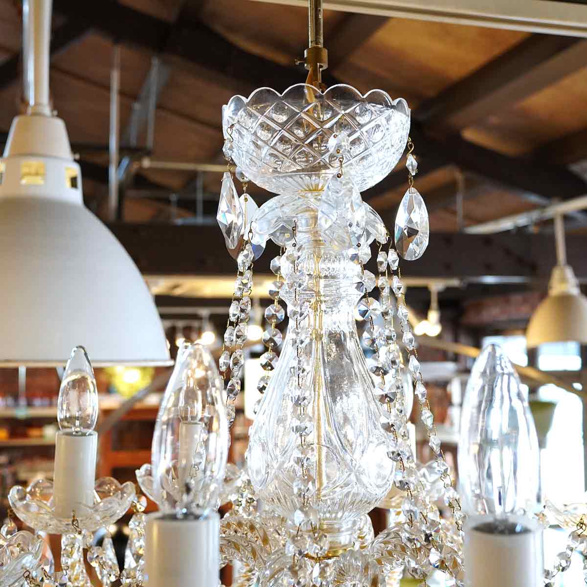 ジョゼフ・ヴラノフスキー / JOSEF WRANOVSKY チェコクリスタルシャンデリア 8灯 BCZ-7553 中古