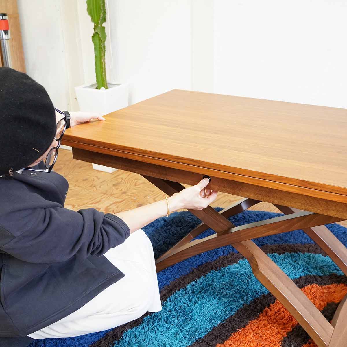 カリガリス / Calligaris コヌビア マスコッティ 伸長 昇降 テーブル 中古