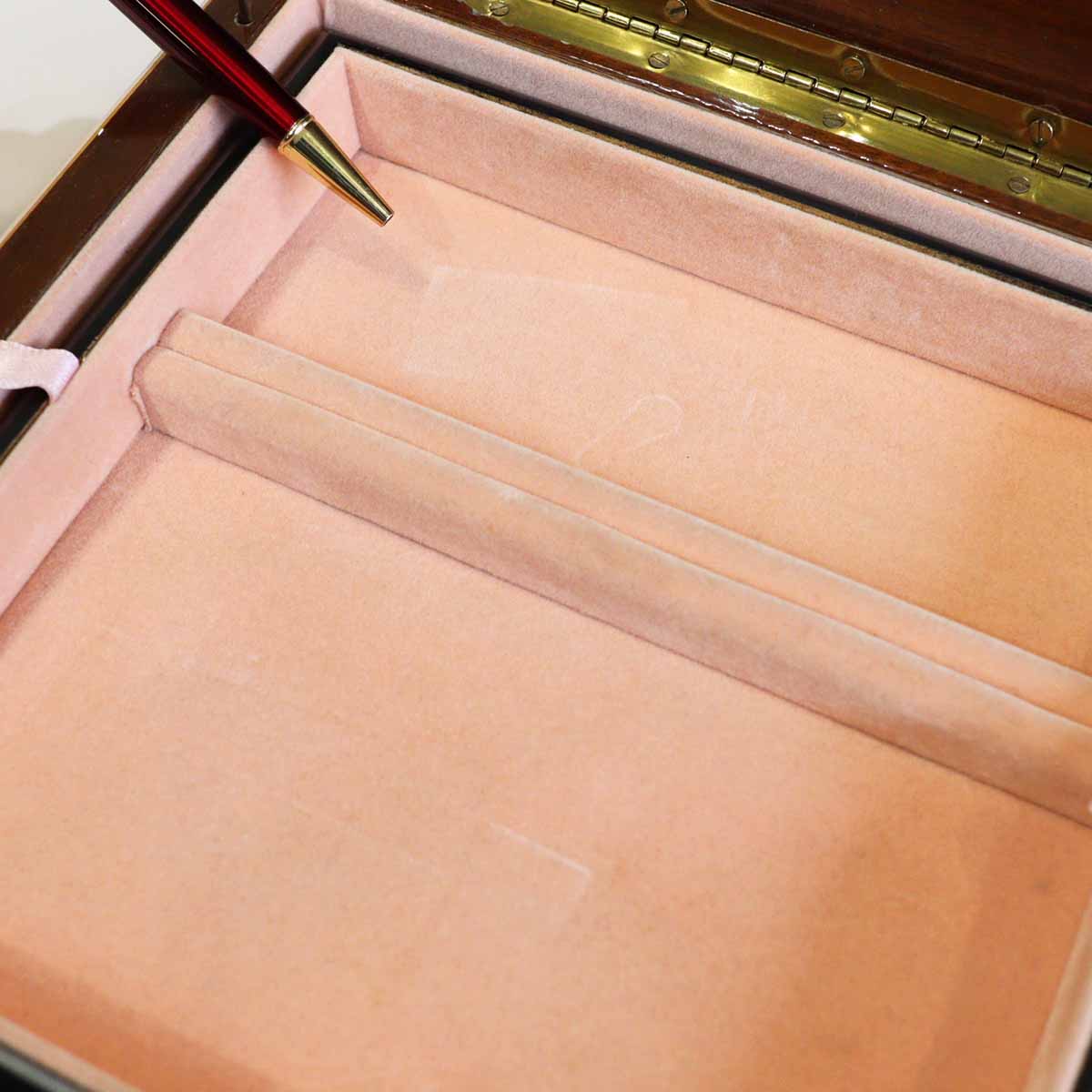 リュージュ / REUGE オルゴールのジュエリーケース 象嵌細工 メープル材 中古