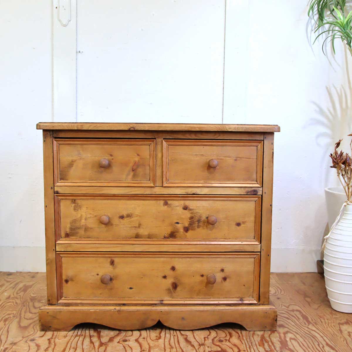 英国 アンティーク オールドパイン チェスト カントリー家具