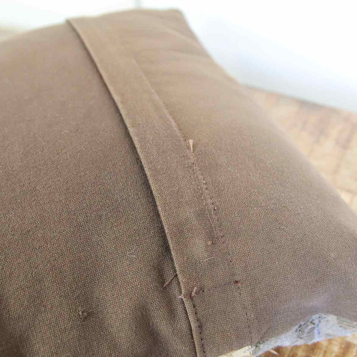 アスプルンド / ASPLUND シャルダ デニム革 パッチワーク クッション 中古