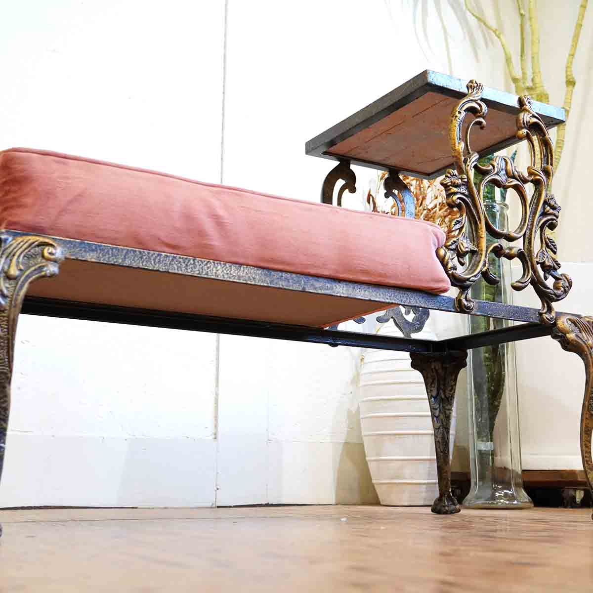 クラシカル テレフォンチェア 大理石 真鍮 中古