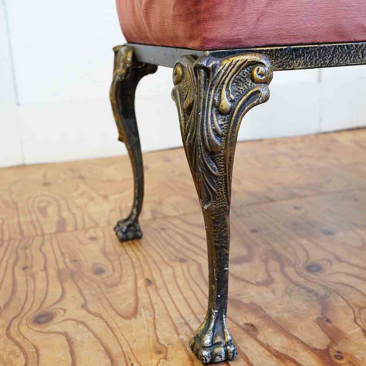 クラシカル テレフォンチェア 大理石 真鍮 中古