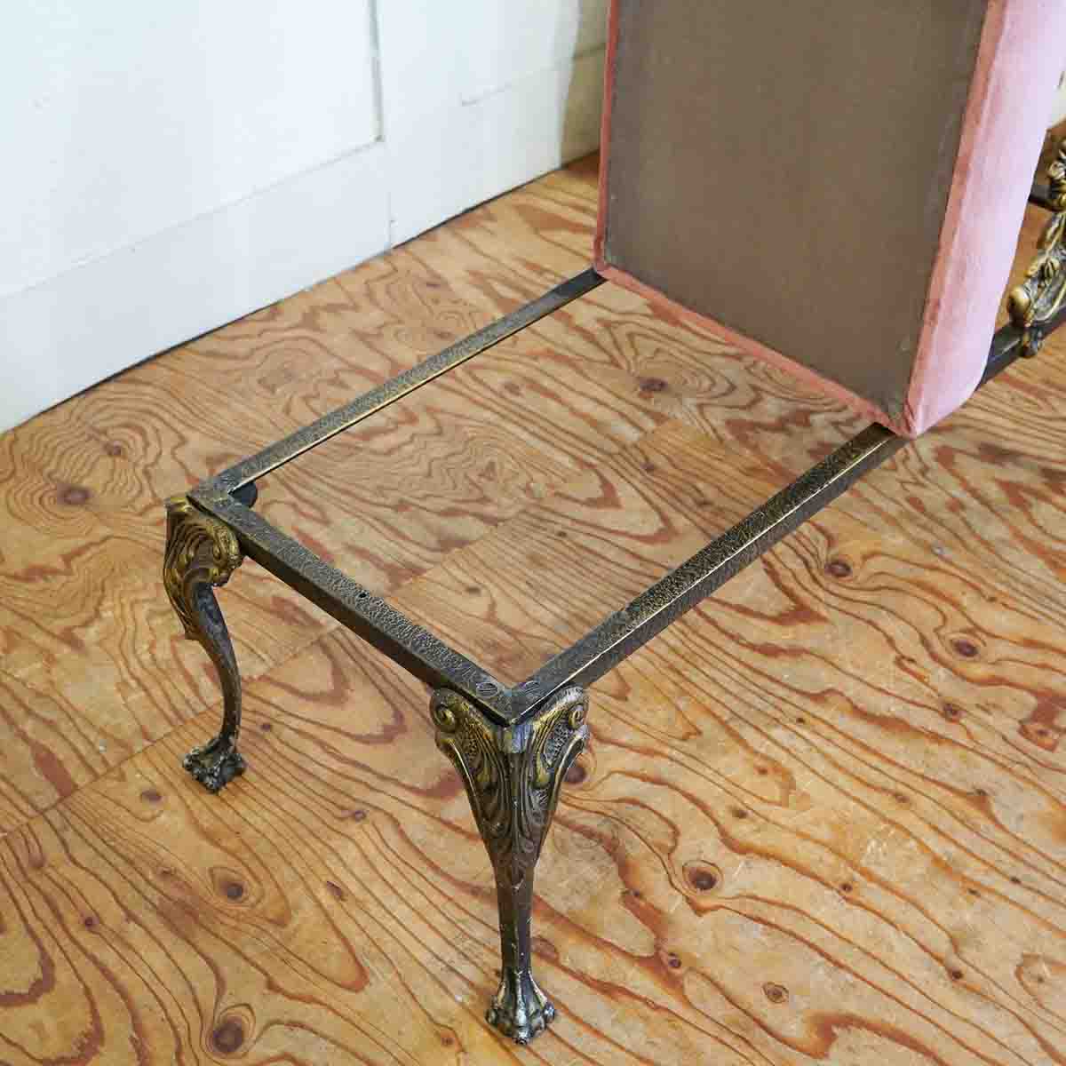 クラシカル テレフォンチェア 大理石 真鍮 中古