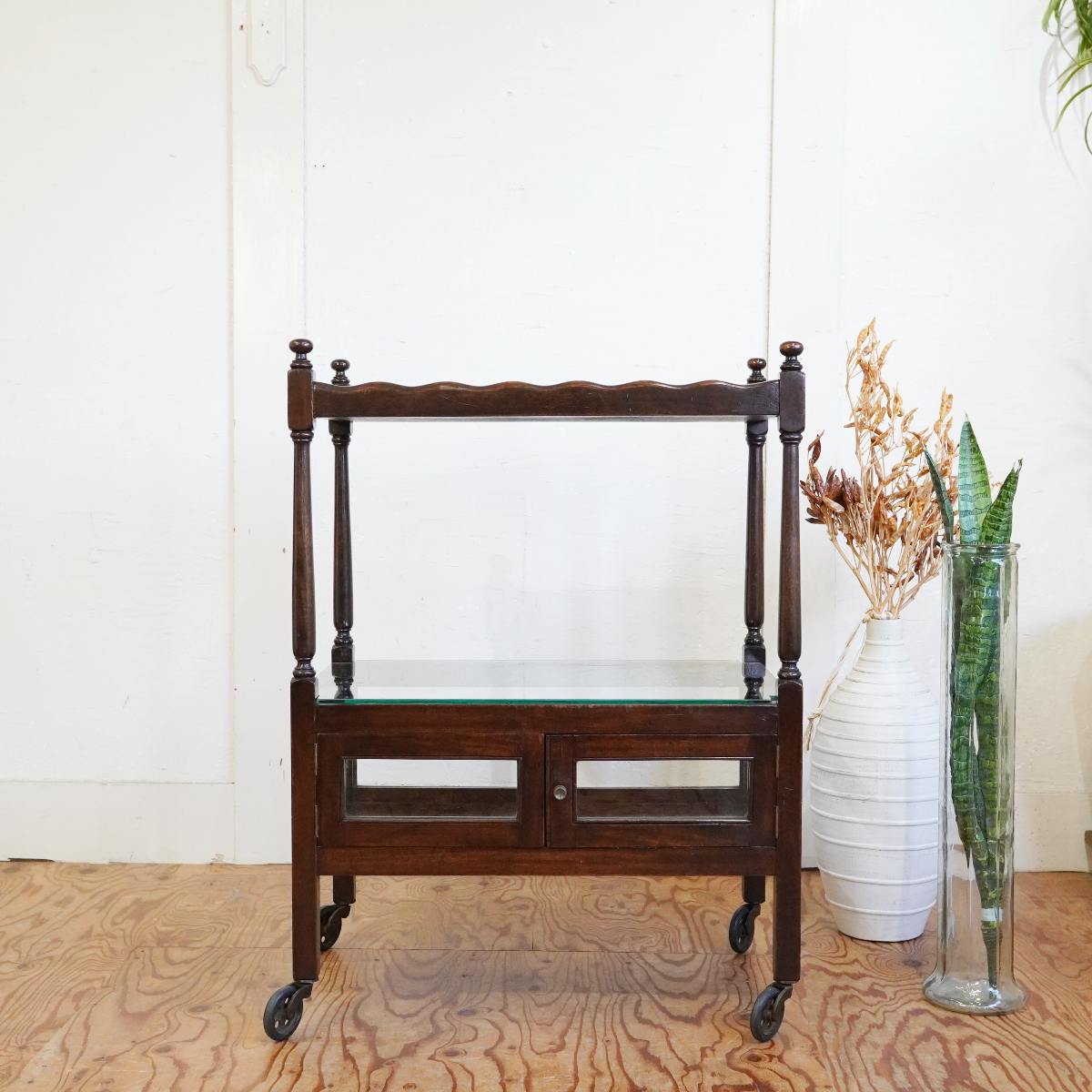 クラシカルワゴン ショーケース サイドボード アンティーク