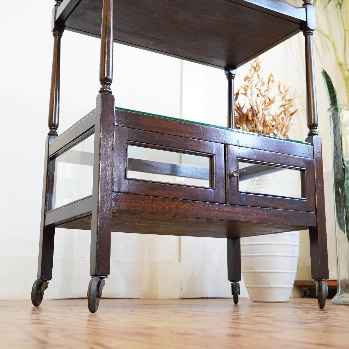 クラシカルワゴン ショーケース サイドボード アンティーク