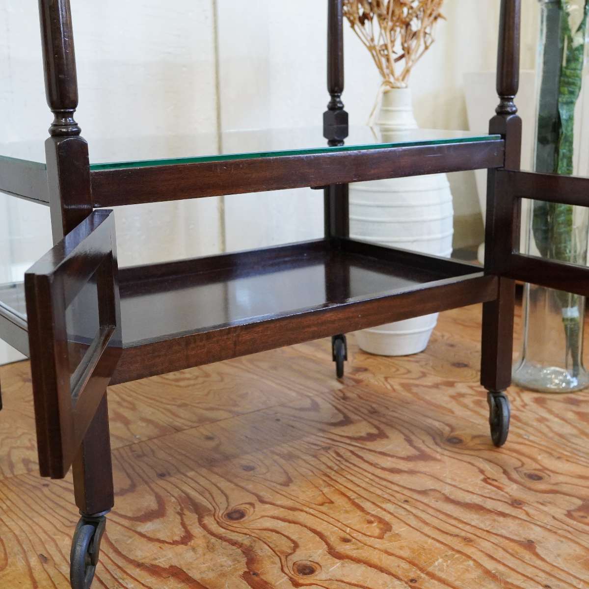 クラシカルワゴン ショーケース サイドボード アンティーク