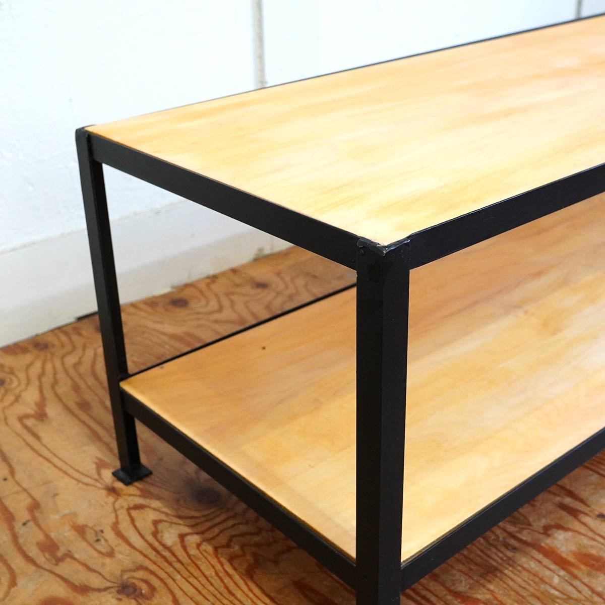 リデザインファニチャー テレビボード オープンラック アイアンフレーム 中古