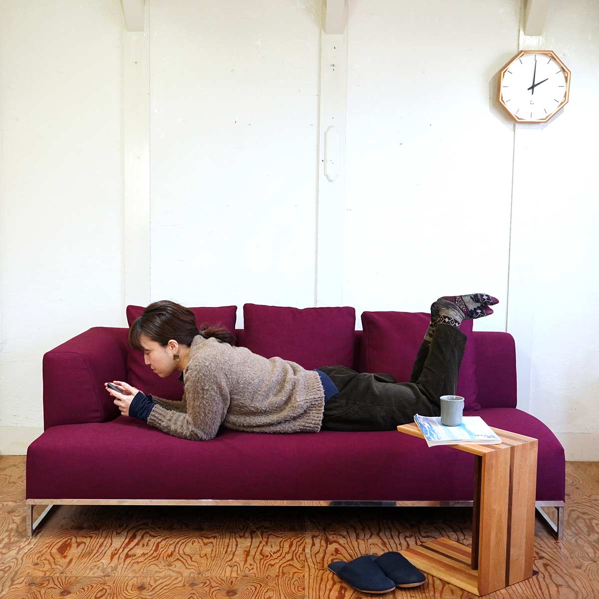 ビー&ビー イタリア / B&B Italia SOLO 片アーム ソファ 3人掛けソファ 中古