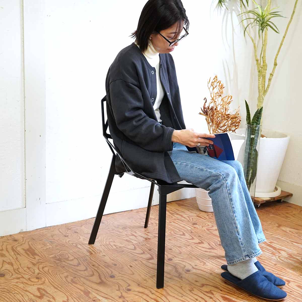 マジス / MAGIS チェア ワン 4レッグ ブラック 【2】展示品