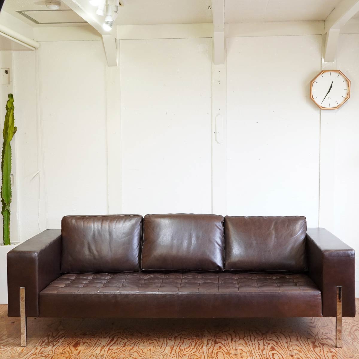 リッツウェル / Ritzwell アヴェニュー ソファ 3人掛け 幅220 本革 2414  展示品