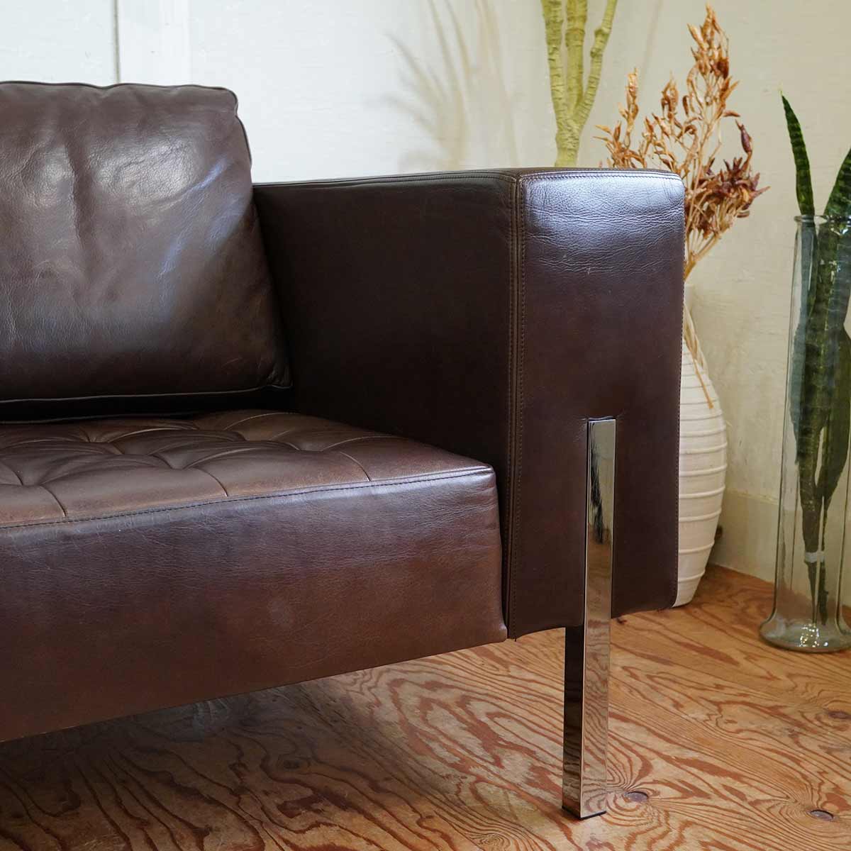 リッツウェル / Ritzwell アヴェニュー ソファ 3人掛け 幅220 本革 2414  展示品