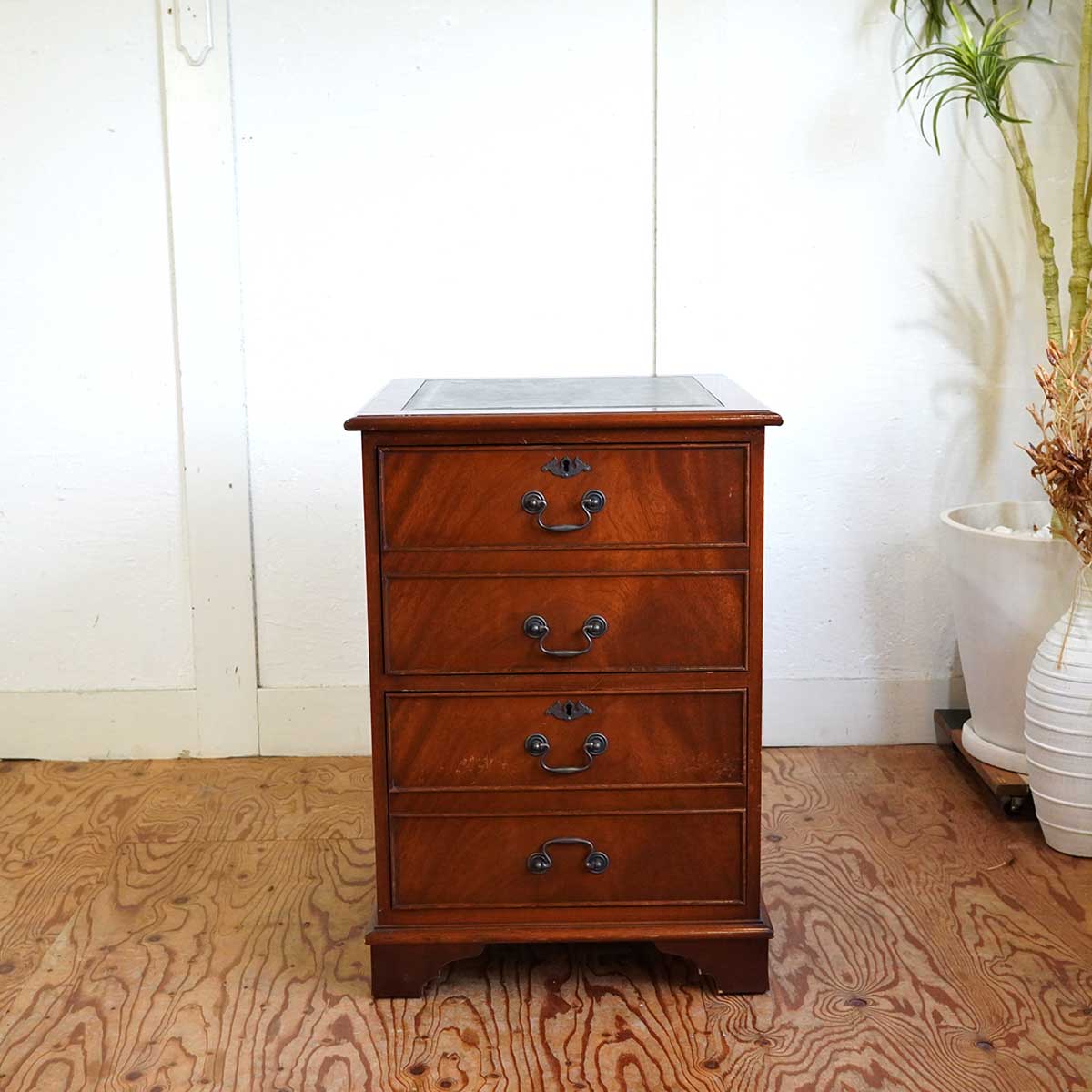 アンティーク キャビネット【1】 引き出し 鍵付き チェスト