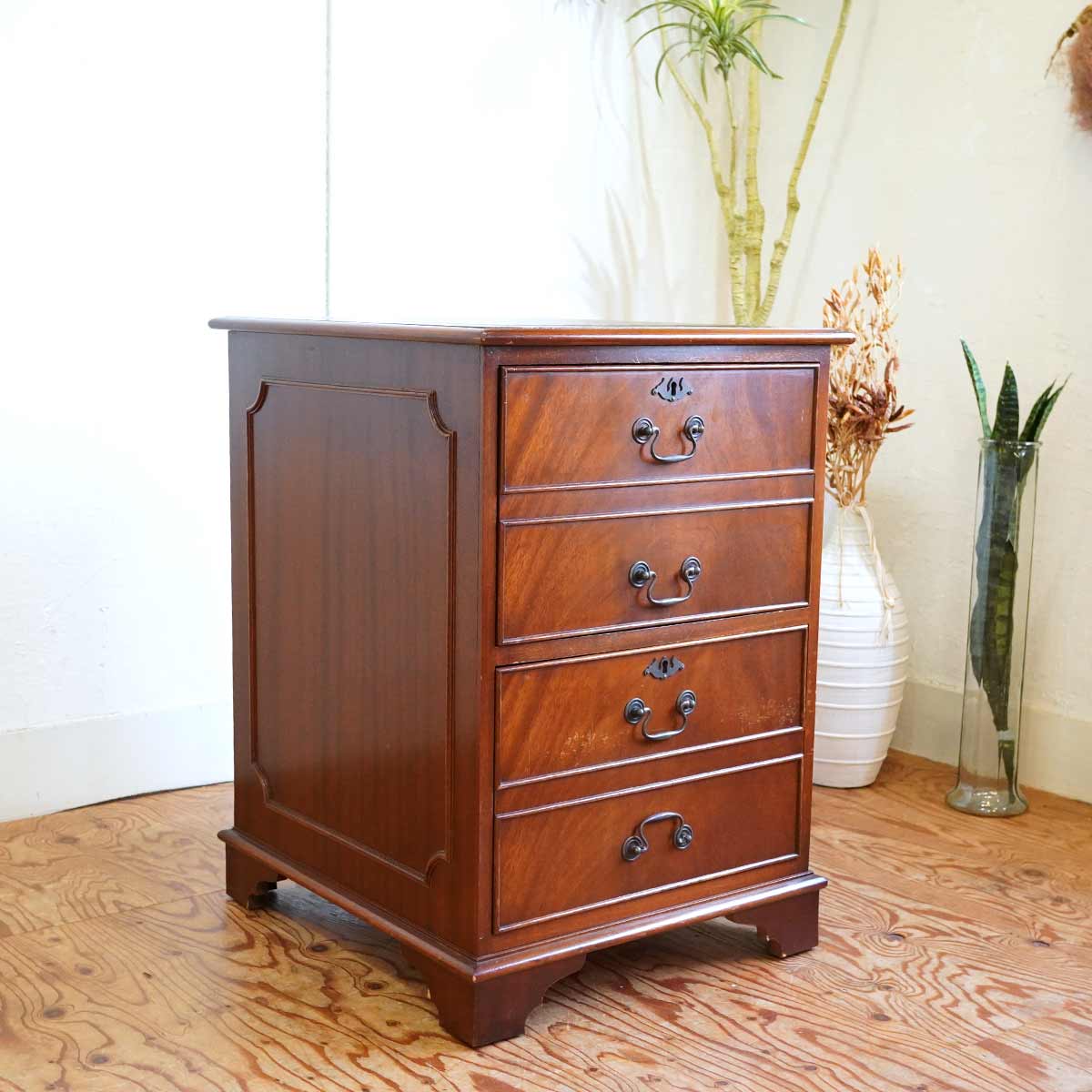 アンティーク キャビネット【1】 引き出し 鍵付き チェスト