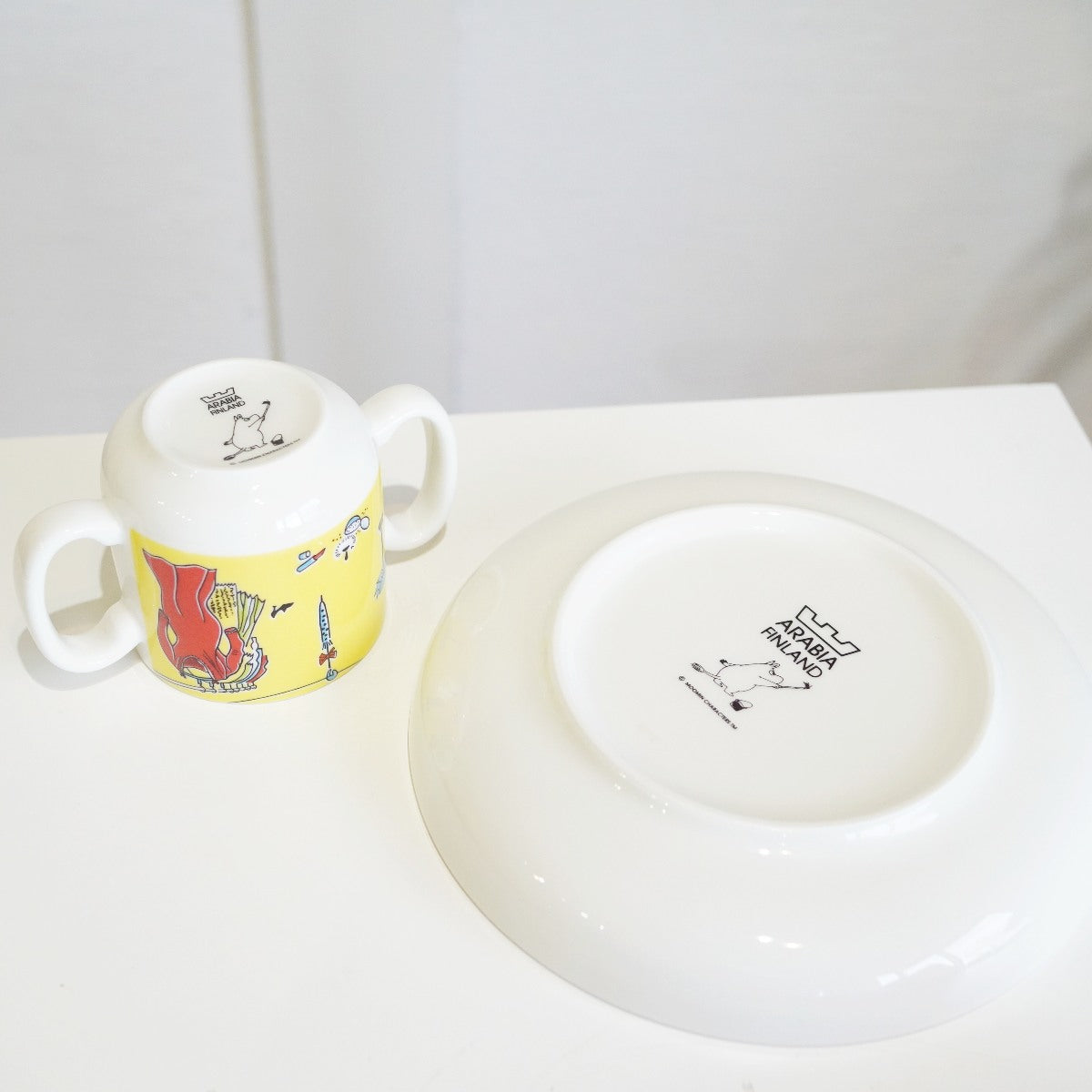 アラビア / ARABIA ムーミン チルドレンセット ロールプレイ プレート&両手マグ 中古