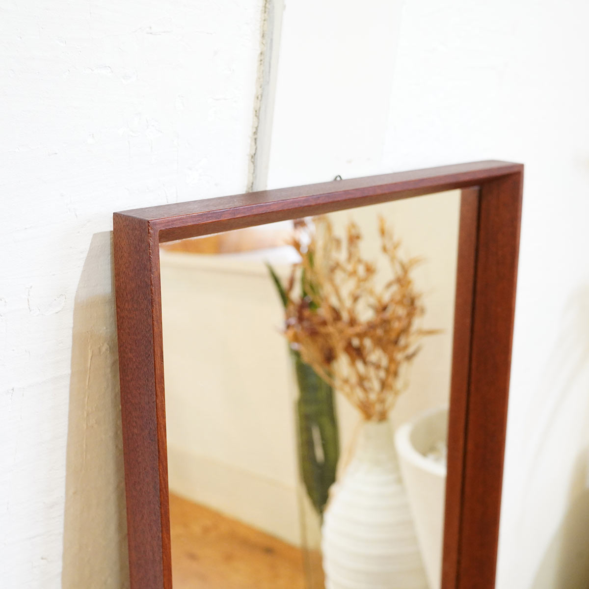ウォールミラー 鏡 チーク材 デンマーク製 ヴィンテージ