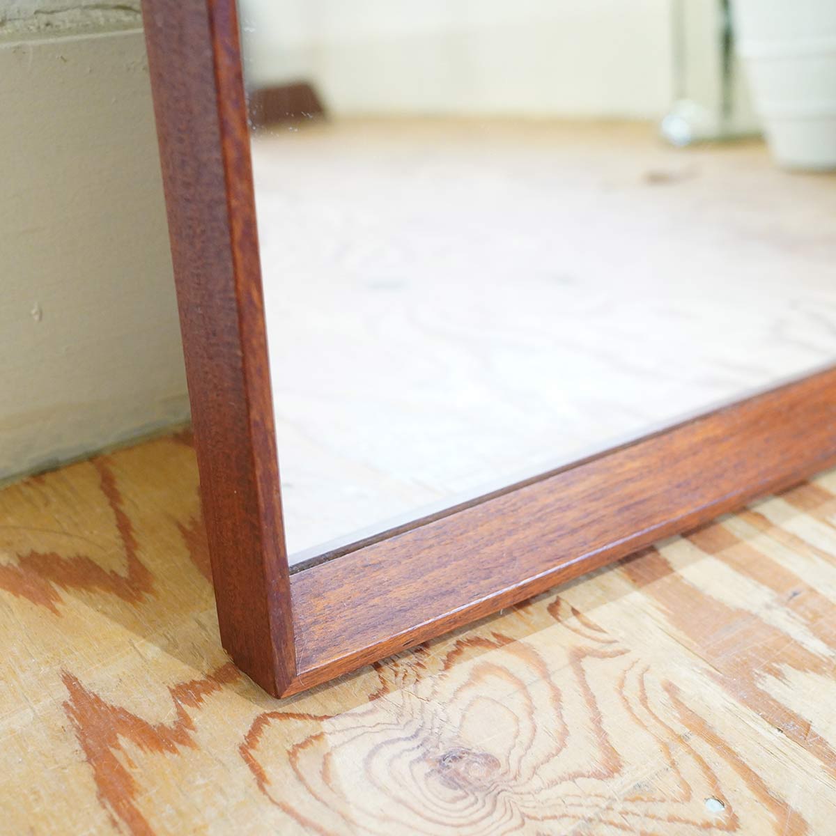 ウォールミラー 鏡 チーク材 デンマーク製 ヴィンテージ