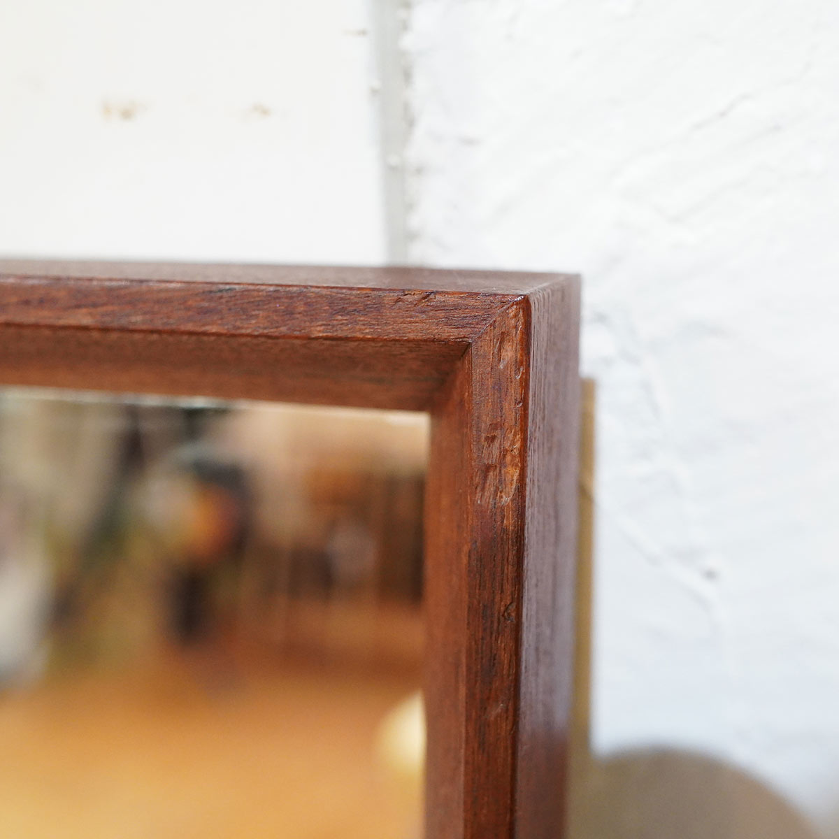 ウォールミラー 鏡 チーク材 デンマーク製 ヴィンテージ