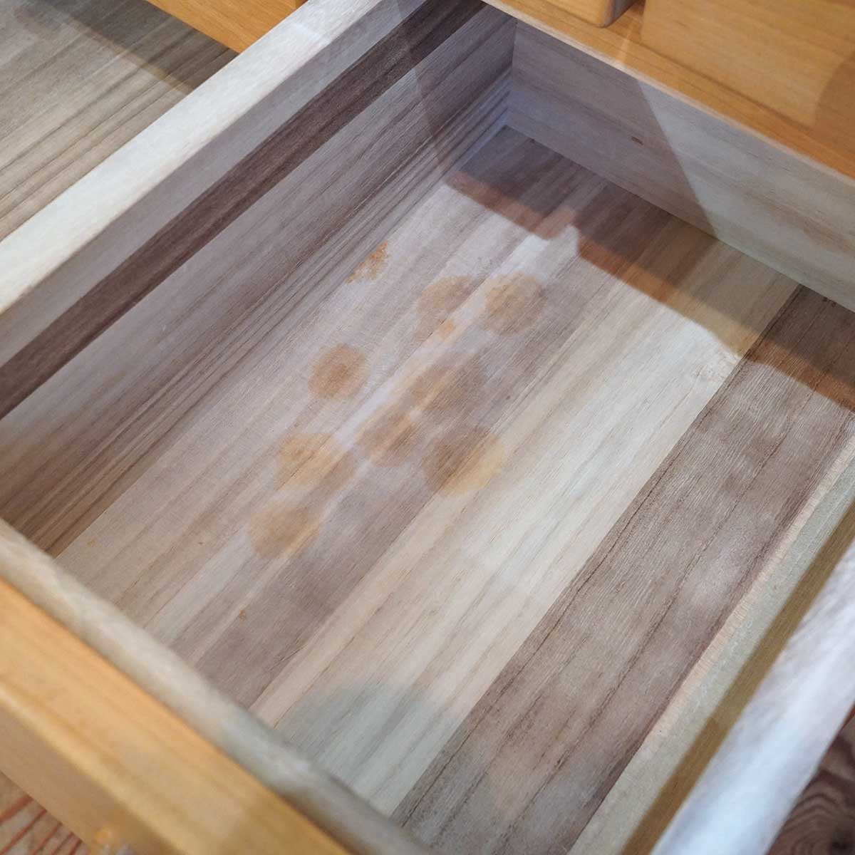 シャルドネ / CHARDONNAY ミラーチェスト ドレッサー 桜材 中古