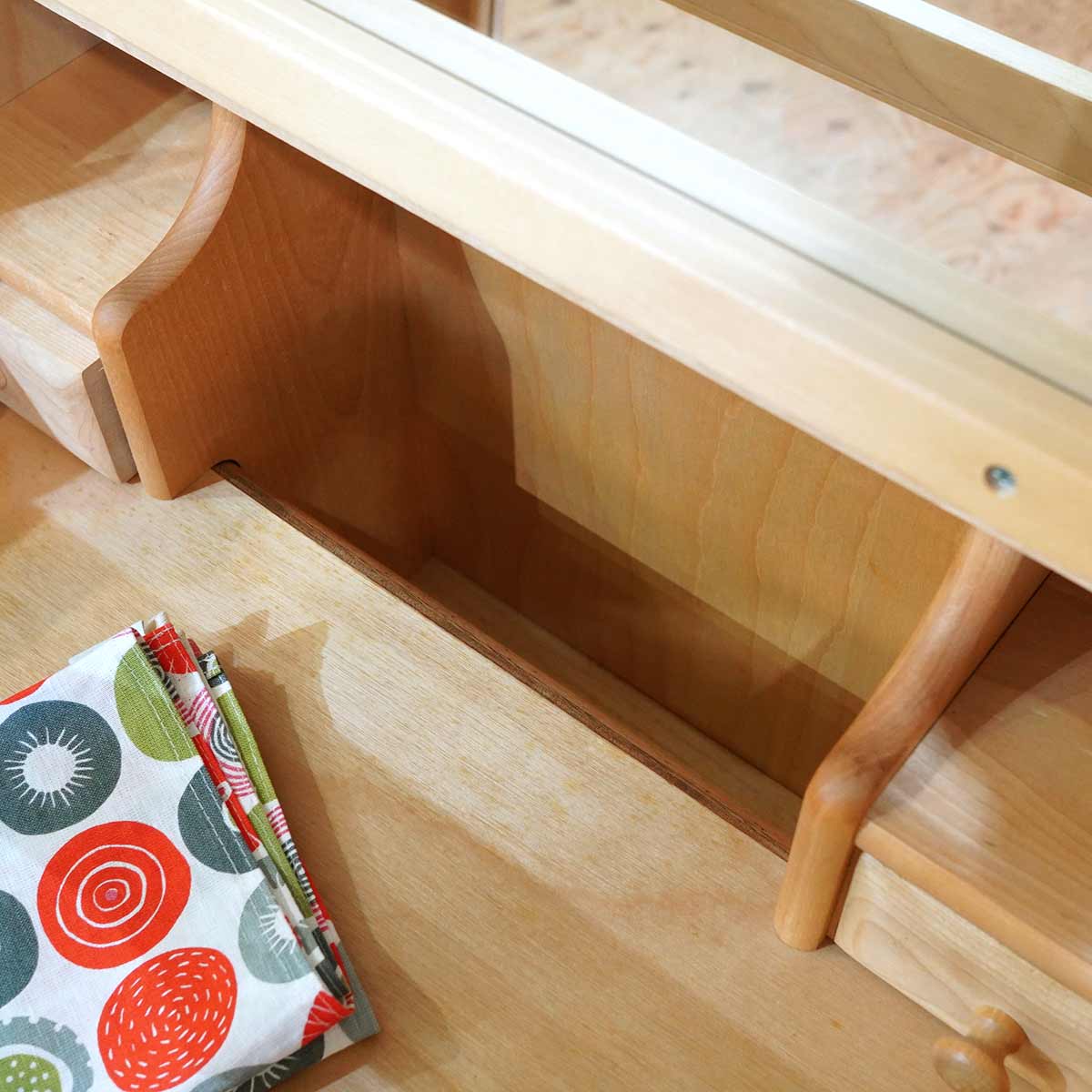 シャルドネ / CHARDONNAY ミラーチェスト ドレッサー 桜材 中古