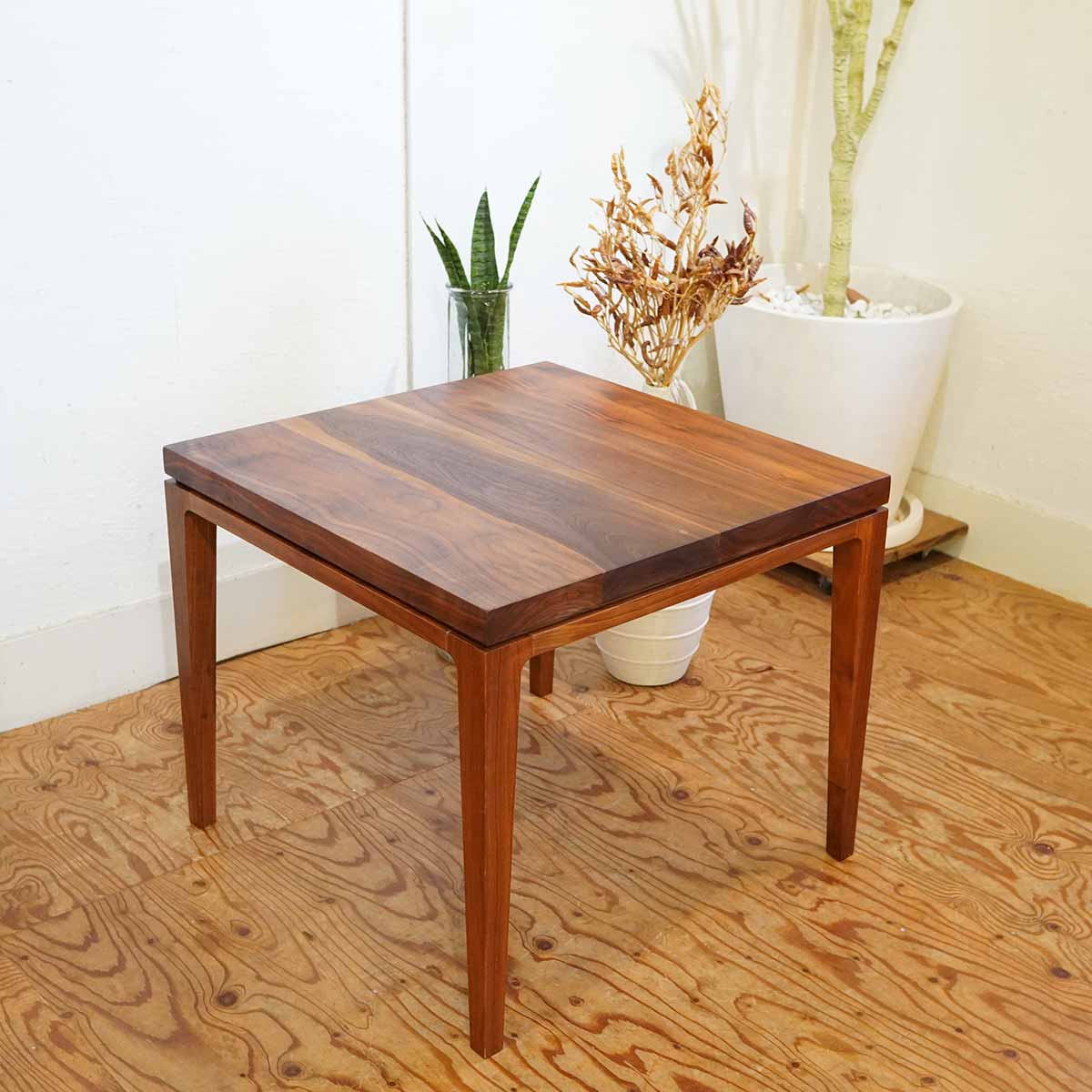 サイドテーブル 正方形 ウォールナット 【1】 中古