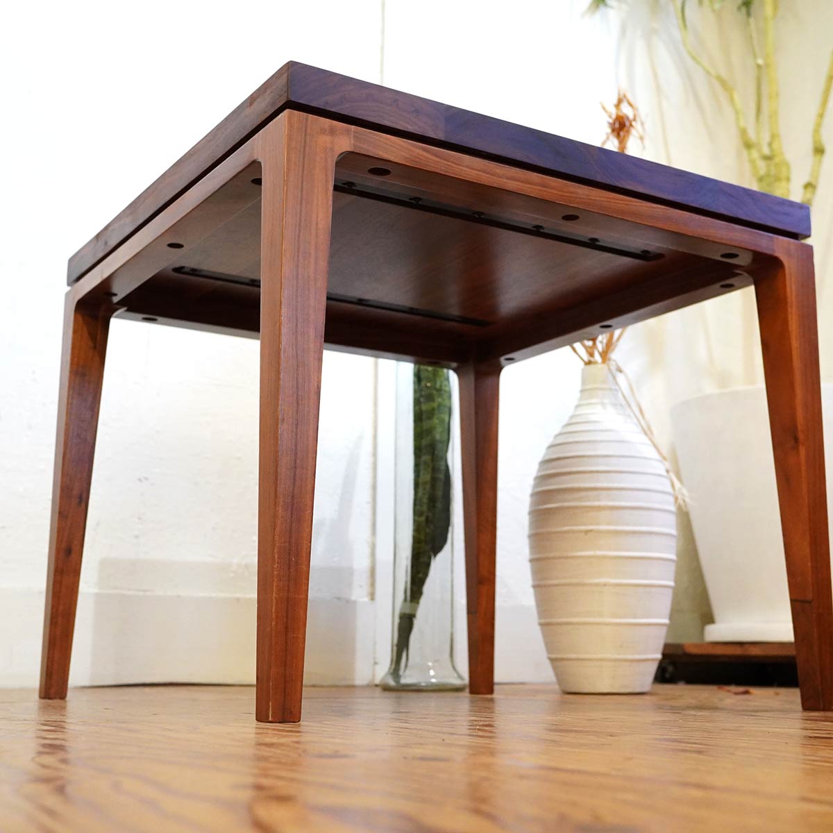 サイドテーブル 正方形 ウォールナット 【1】 中古