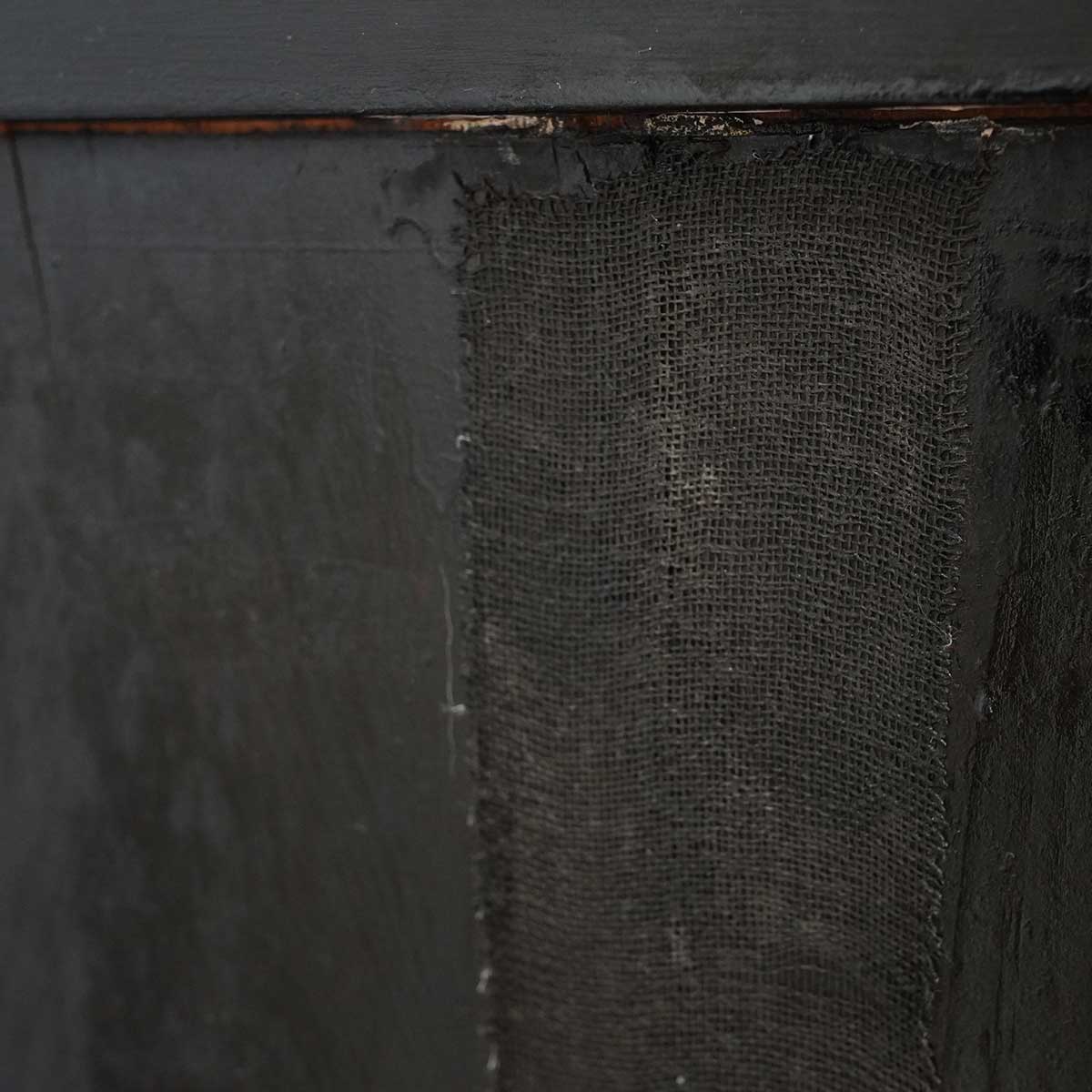 アンティーク キャビネット 色ガラス 収納