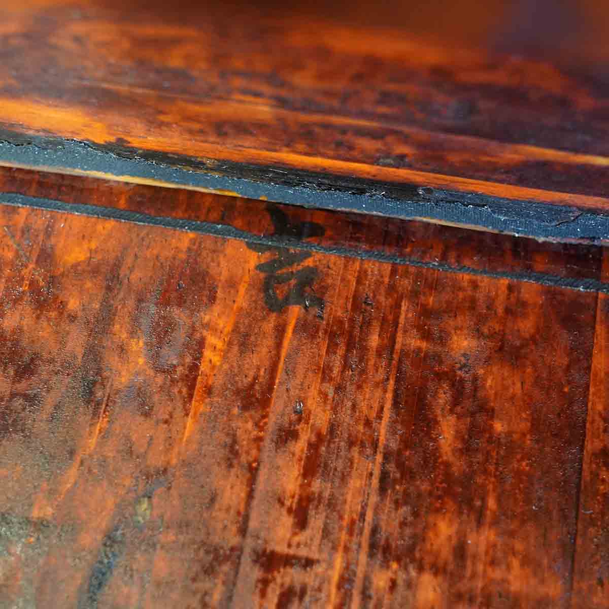 アンティーク キャビネット 色ガラス 収納